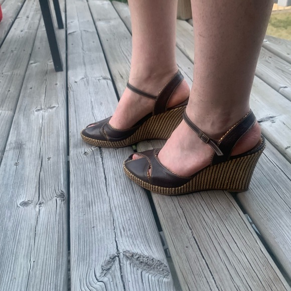 Franco Barbieri wedge heeled sandals - Picture 4 of 9